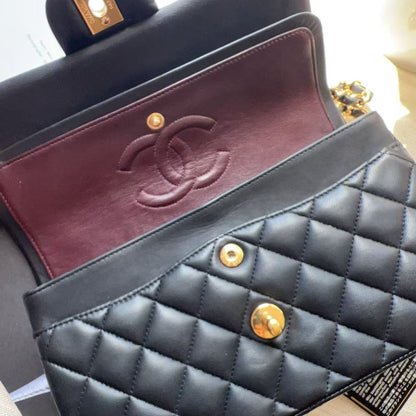 Chanel Quilted Classic Small Double Flap Bag Black
