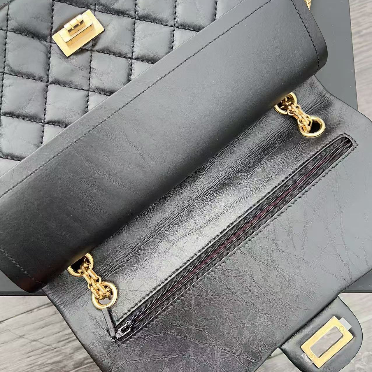 Chanel Reissue 226 Double Flap Bag Black