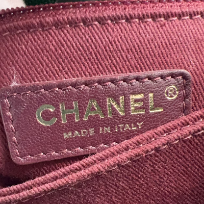 Chanel Small Coco Handle Caviar Bag Green