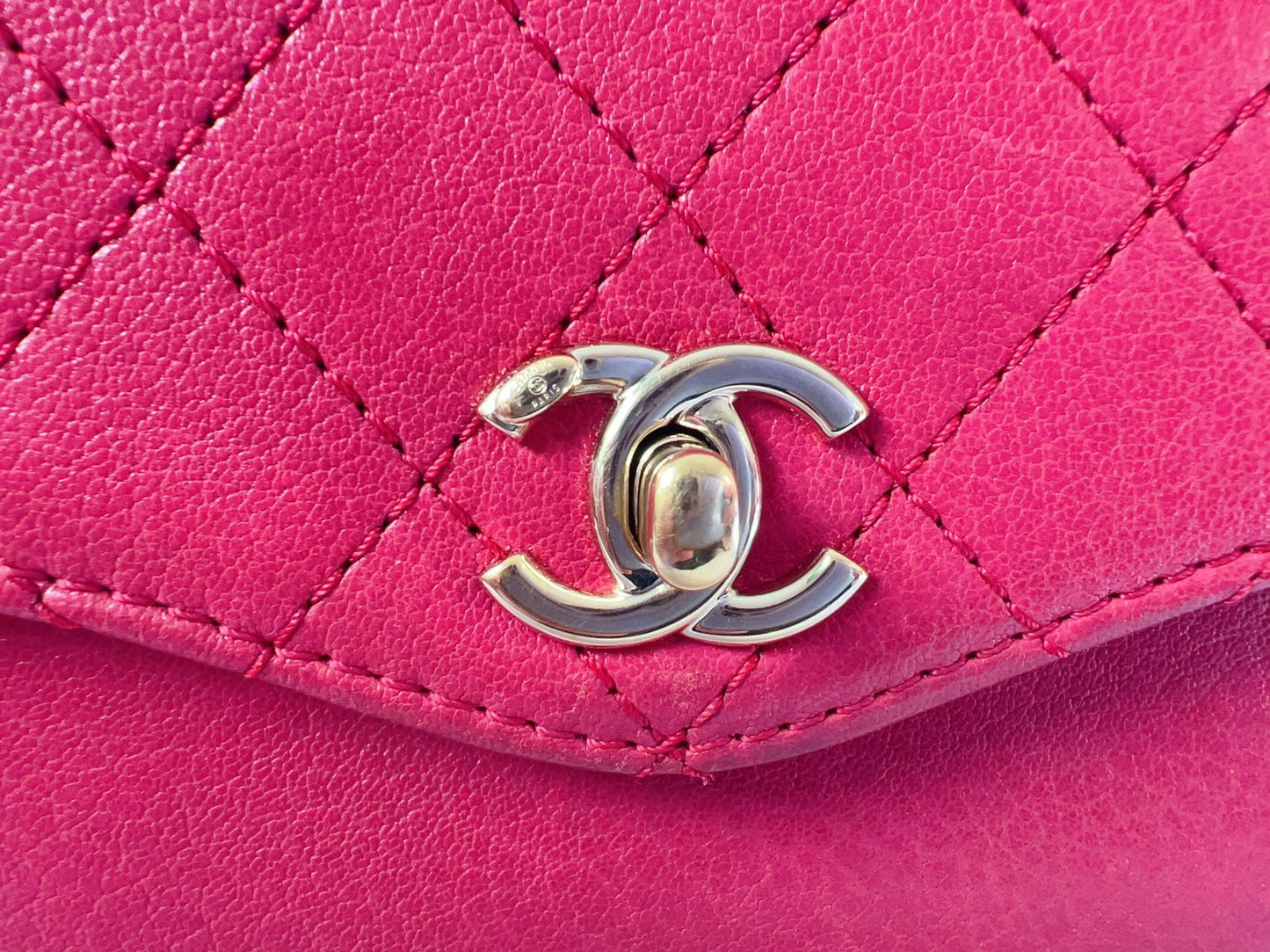 Chanel Coco Curve Envelope Flap Bag Quilted Goatskin Medium