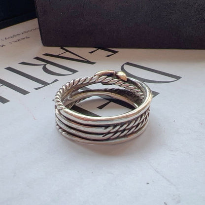 David Yurman 18K Yellow Gold & Sterling Silver 925 Ring