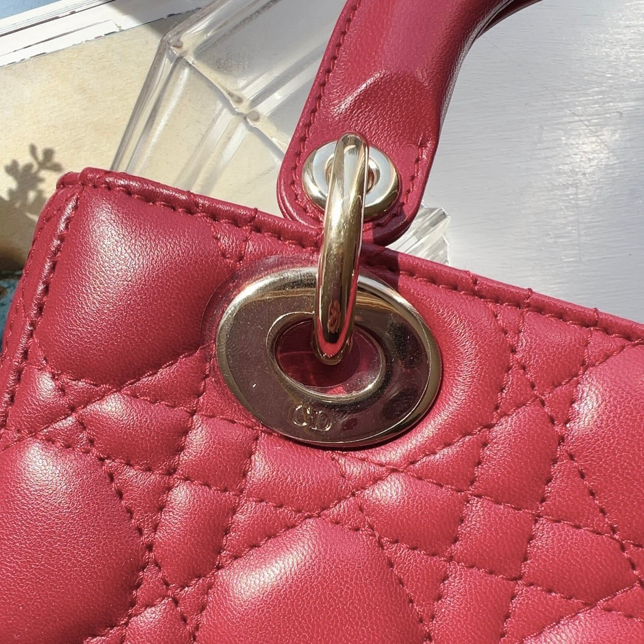 Christian Dior Small Lady Dior My ABC Red