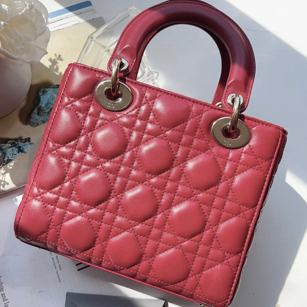 Christian Dior Small Lady Dior My ABC Red