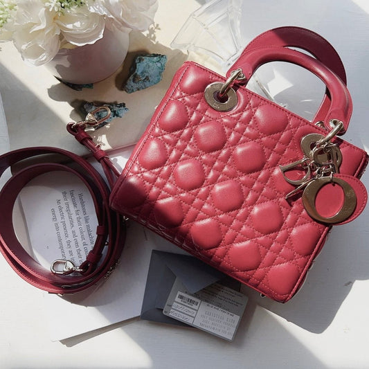 Christian Dior Small Lady Dior My ABC Red