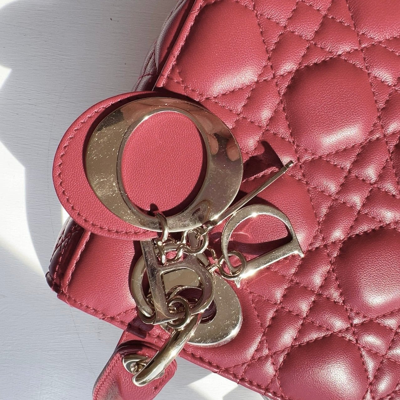 Christian Dior Small Lady Dior My ABC Red