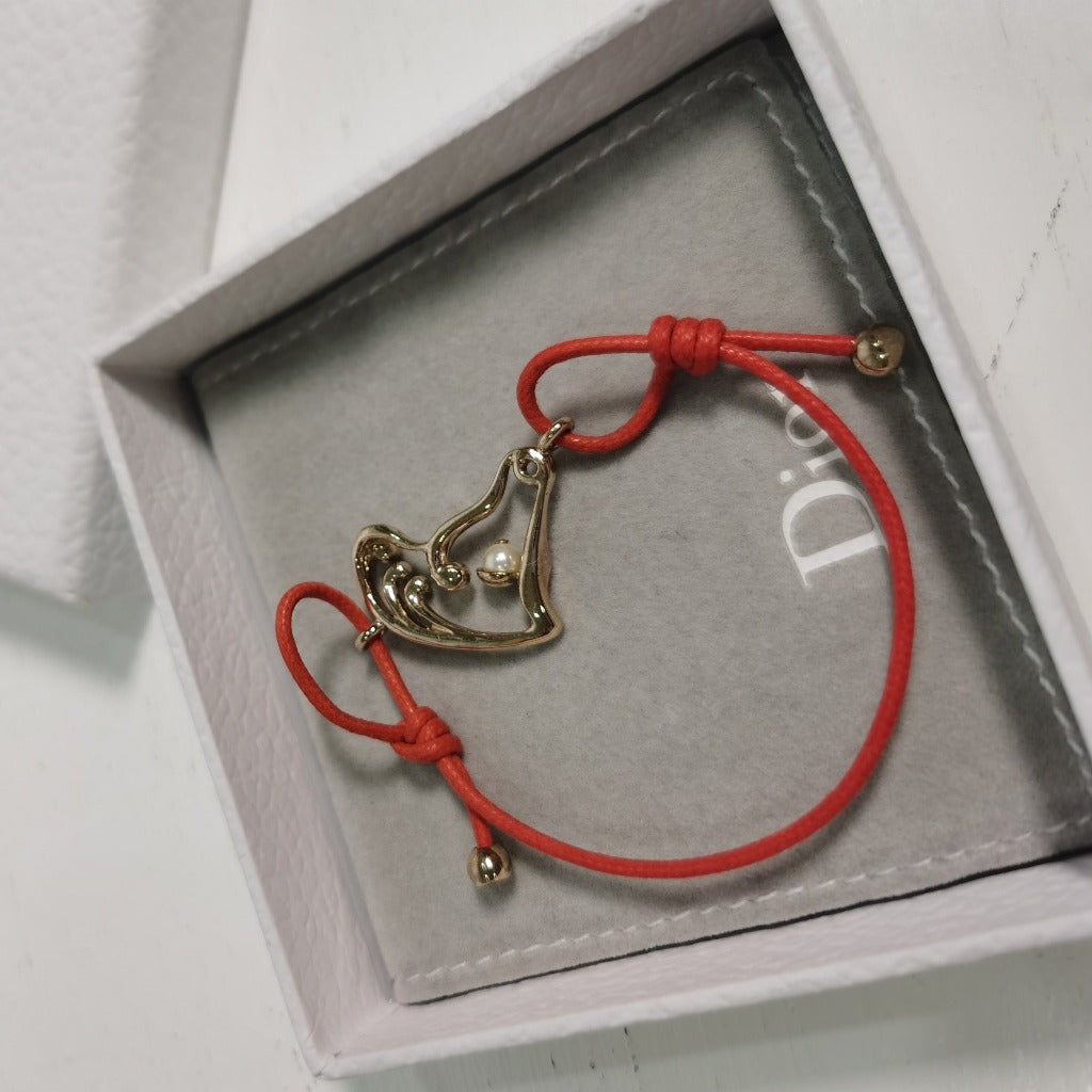 Dior Zodiac Bracelet Horse Red Rope