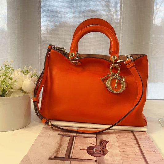 Dior Medium Diorissimo Tote Orange