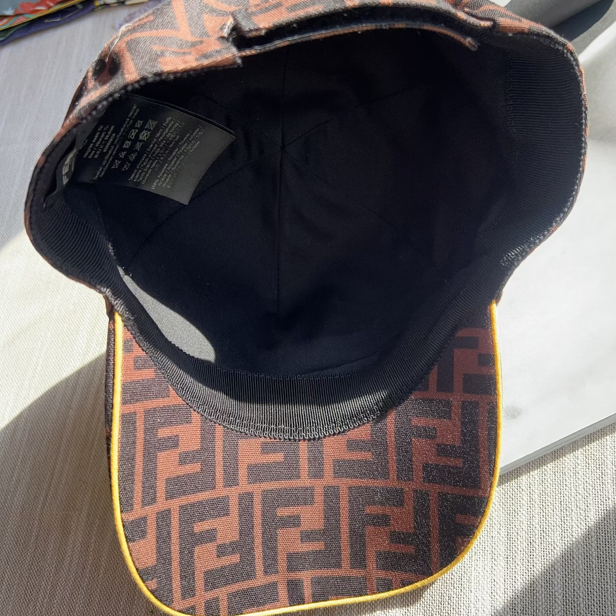 FENDI FF Zucca Printed Baseball Cap