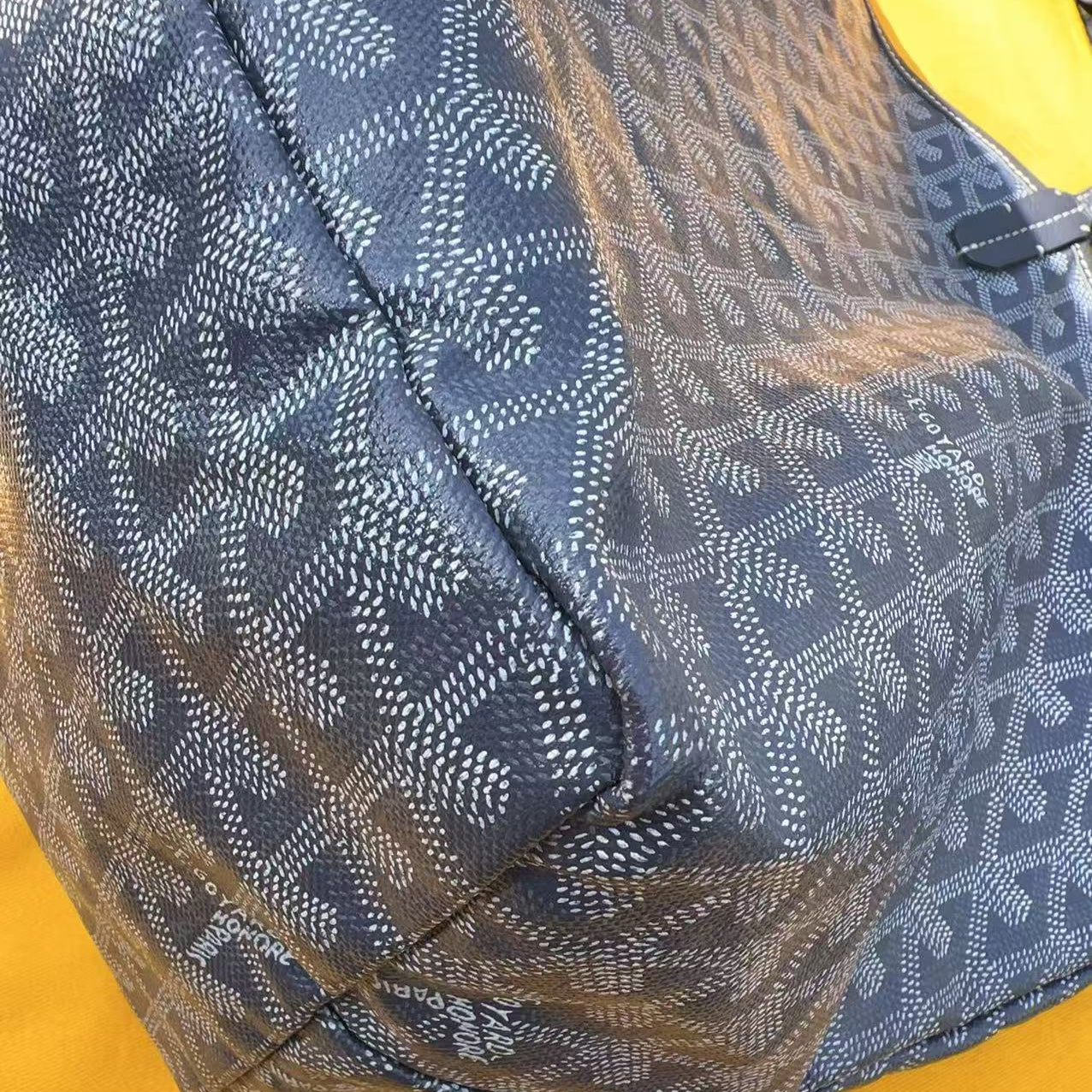 Goyard Grey Goyardine Coated Canvas and Leather Saint Louis GM Tote