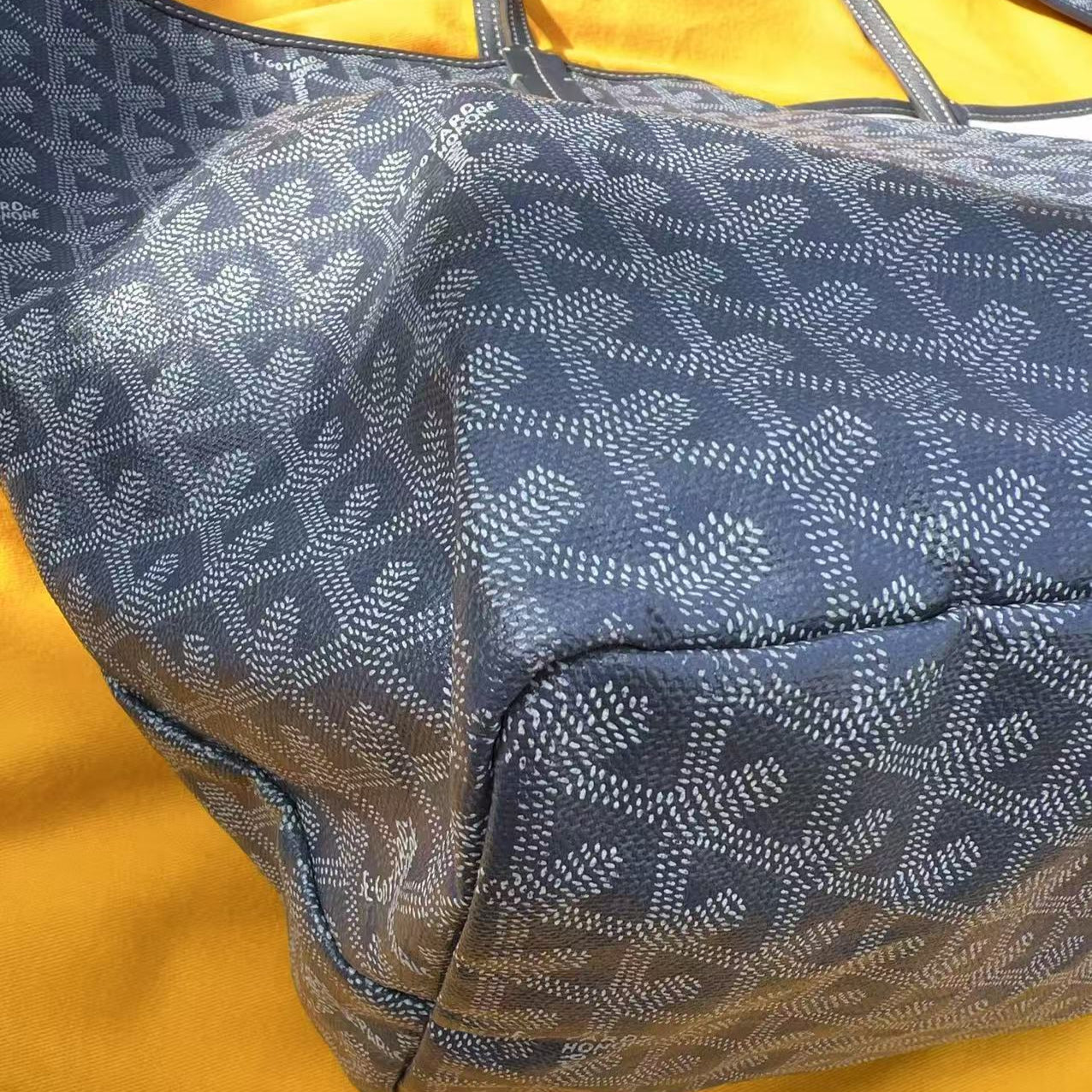 Goyard Grey Goyardine Coated Canvas and Leather Saint Louis GM Tote