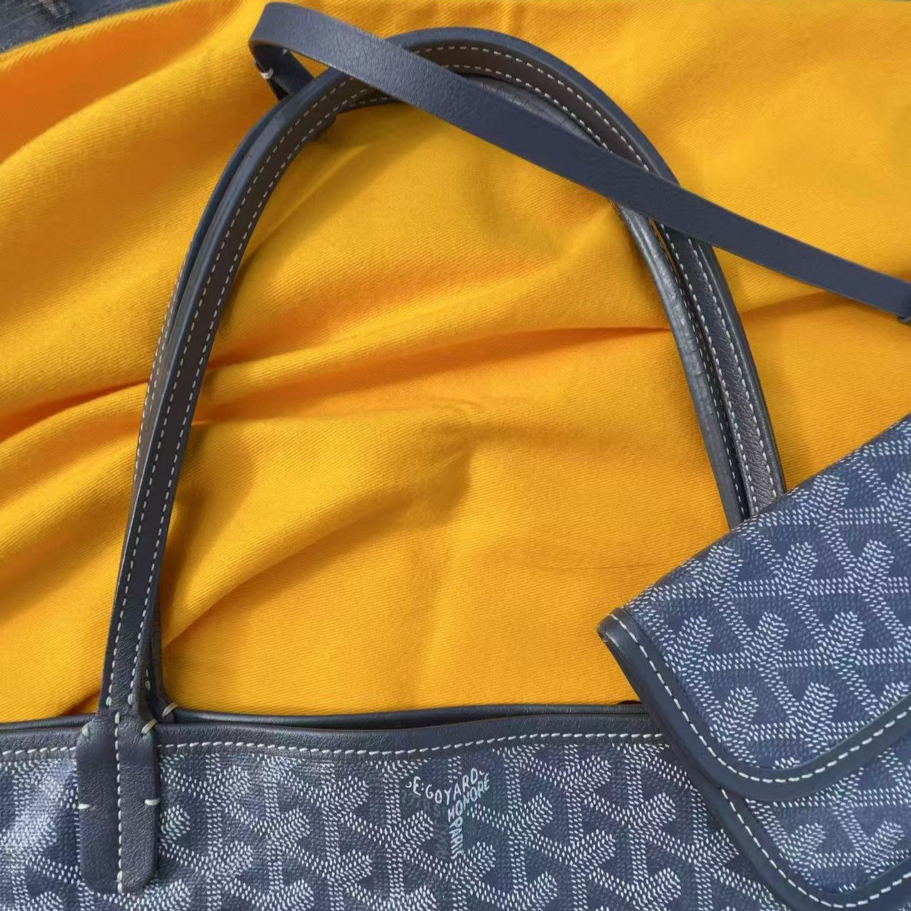 Goyard Grey Goyardine Coated Canvas and Leather Saint Louis GM Tote