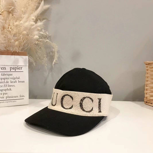 Gucci Black/Beige Canvas Logo Baseball Hat Size57