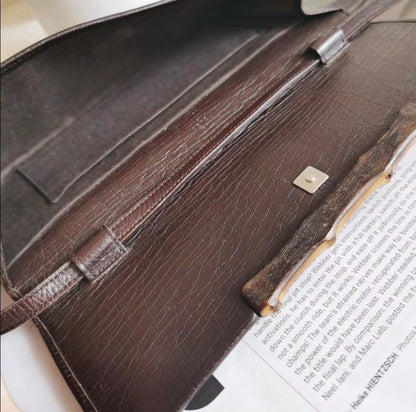 Gucci GG Canvas Bamboo Bar Clutch