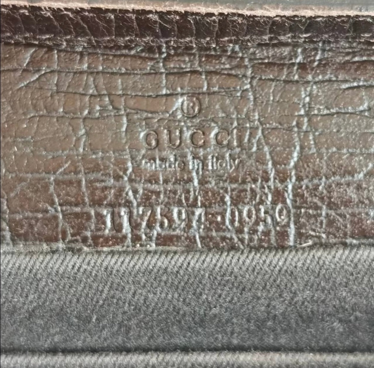 Gucci GG Canvas Bamboo Bar Clutch