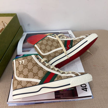 Gucci Canvas Printed Sneakers Size36