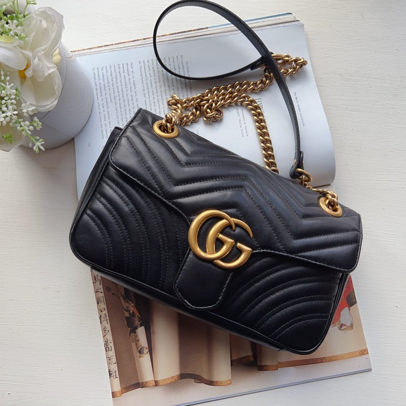 Gucci Small GG Matelasse Marmont Shoulder Bag