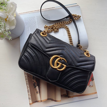 Gucci Small GG Matelasse Marmont Shoulder Bag