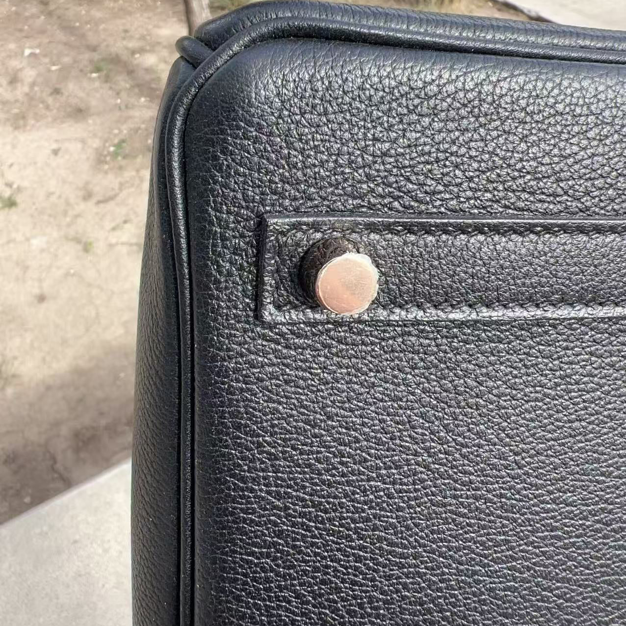 Hermes 2019 Black Noir Birkin 30cm Touch Alligator Togo Bag