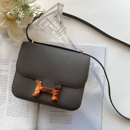 Hermès Constance 19 Gris Meyer Epsom With Rose Gold Hardware