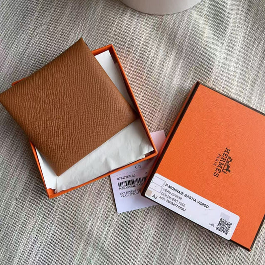 Hermes Epsom Bastia Coin Purse Gold