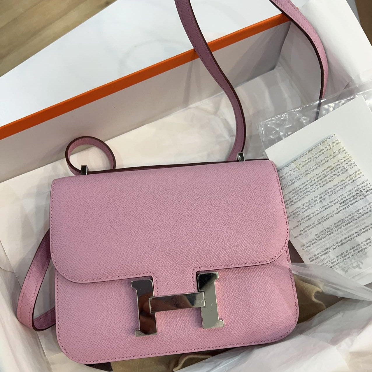 Hermes Epsom Constance 18 Pink