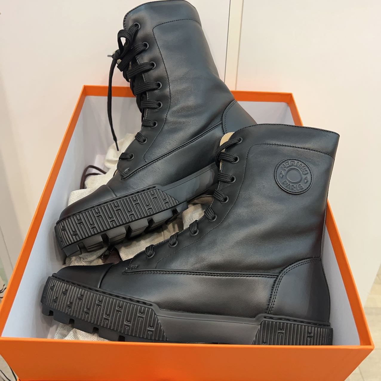 Hermes Fresh Ankle Boot Black New Size39 2024