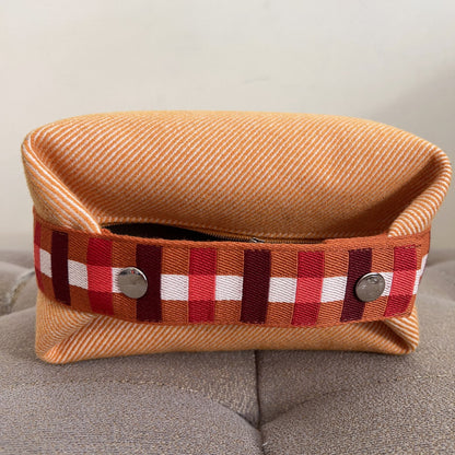 Hermès Hermes Canvas Brid A Black PM Handbag Orange