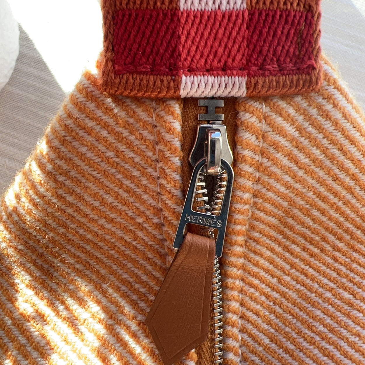 Hermès Hermes Canvas Brid A Black PM Handbag Orange