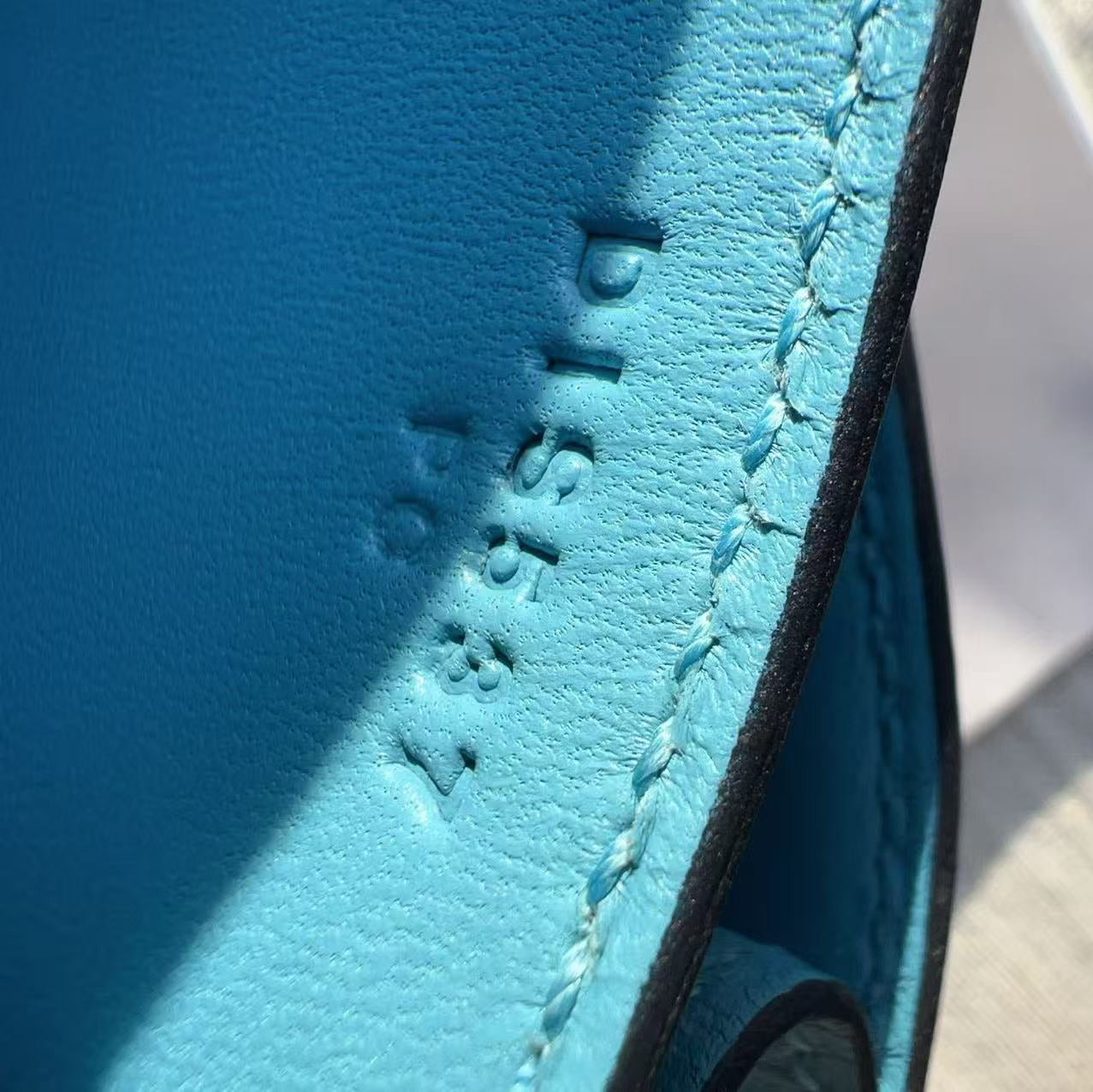 Hermes Mini Constance 18 Bag Blue