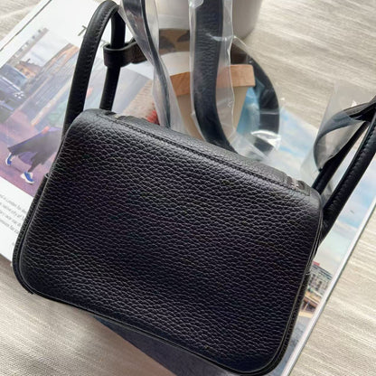 Hermes Mini Lindy20 2024 Clemence Black New