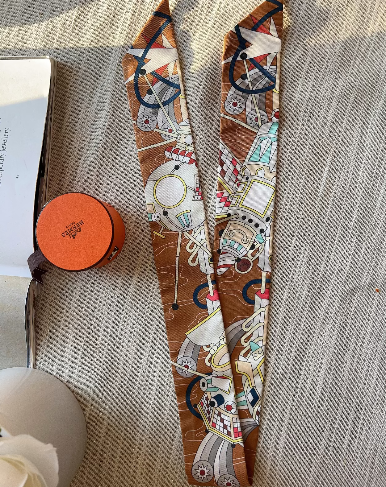 Decorative wooden spoon with intricate patterns on a textured surface