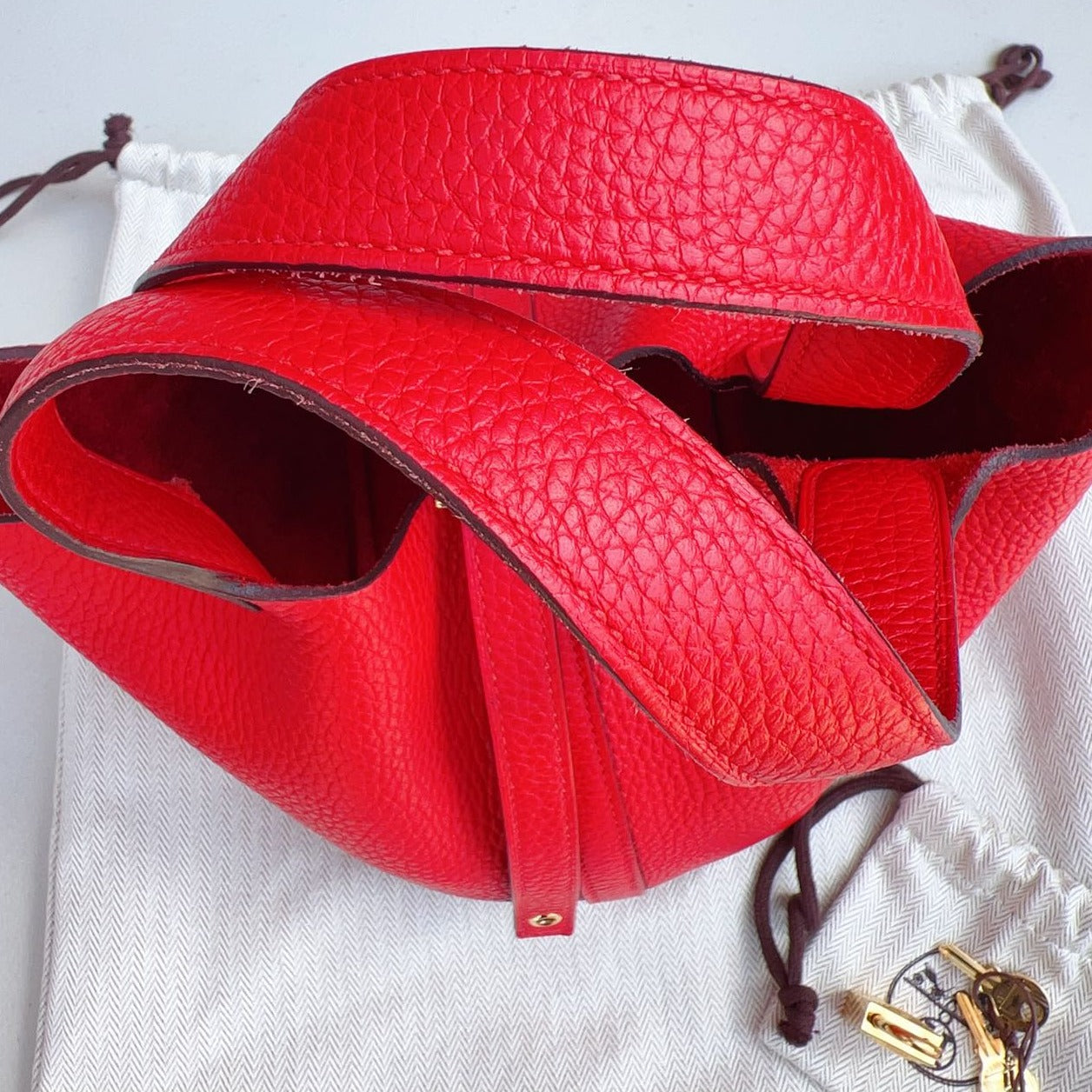 Hermes Picotin 18 Rouge Clemence GHW