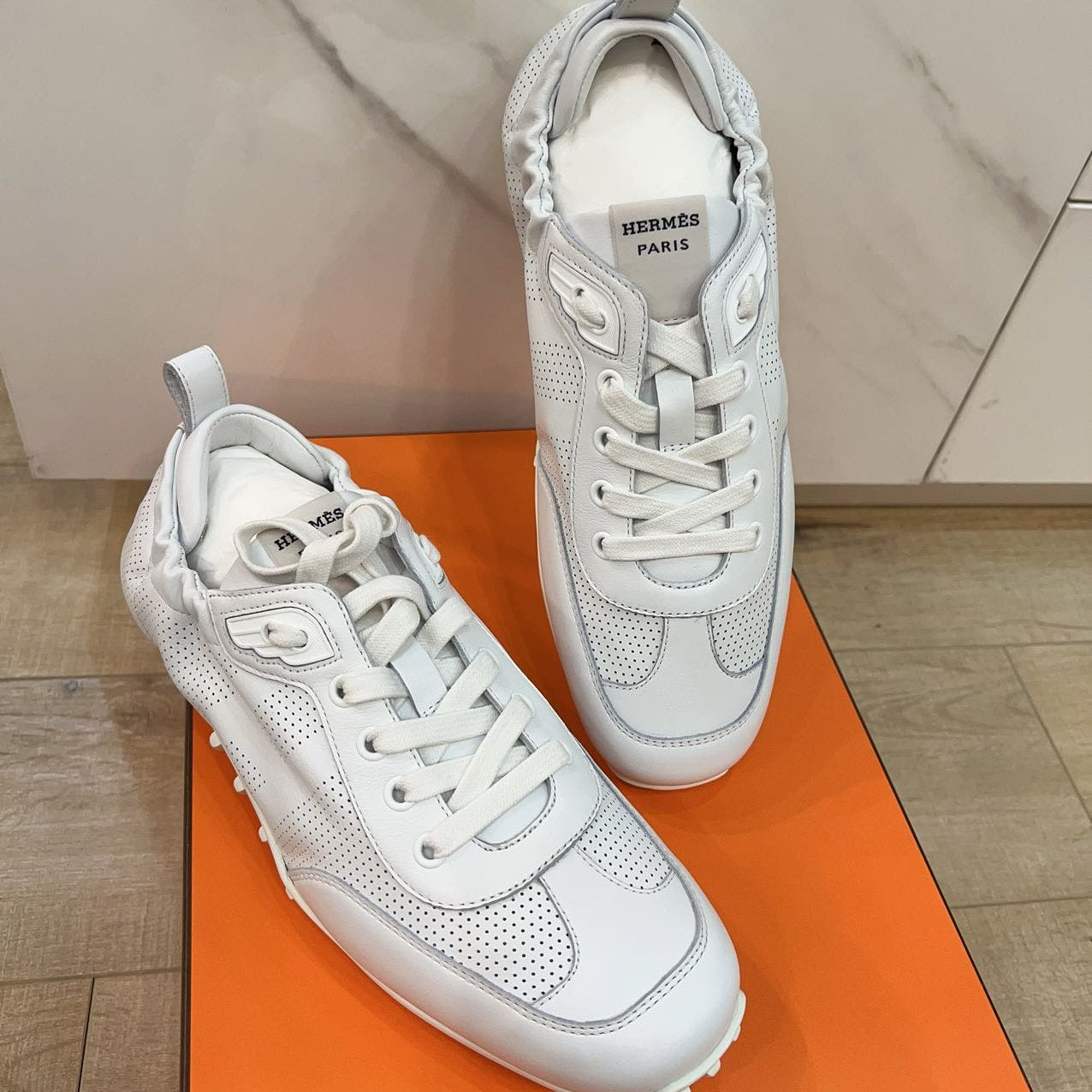 Hermes Sneaker In White Size39 New