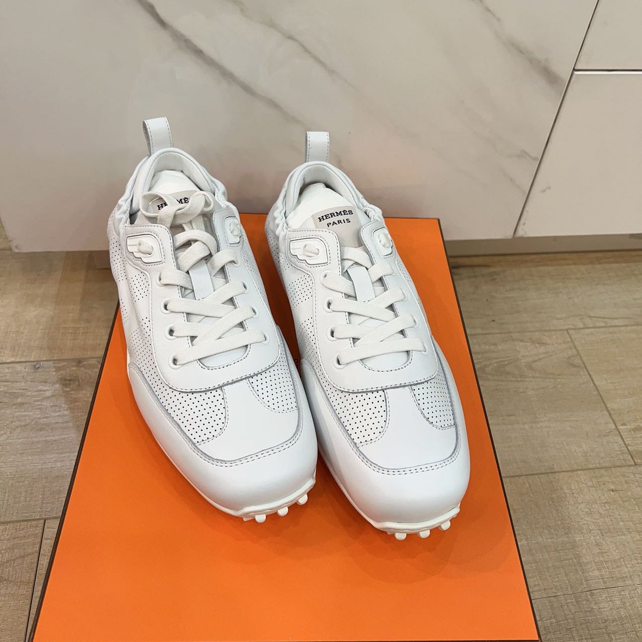 Hermes Sneaker In White Size39 New