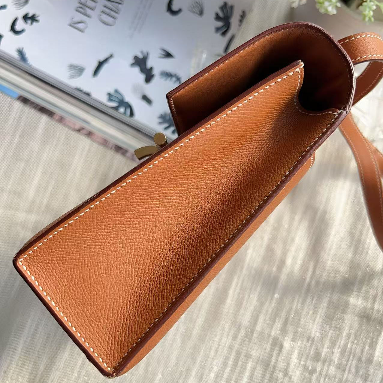 Hermes Verrou leather mini handbag