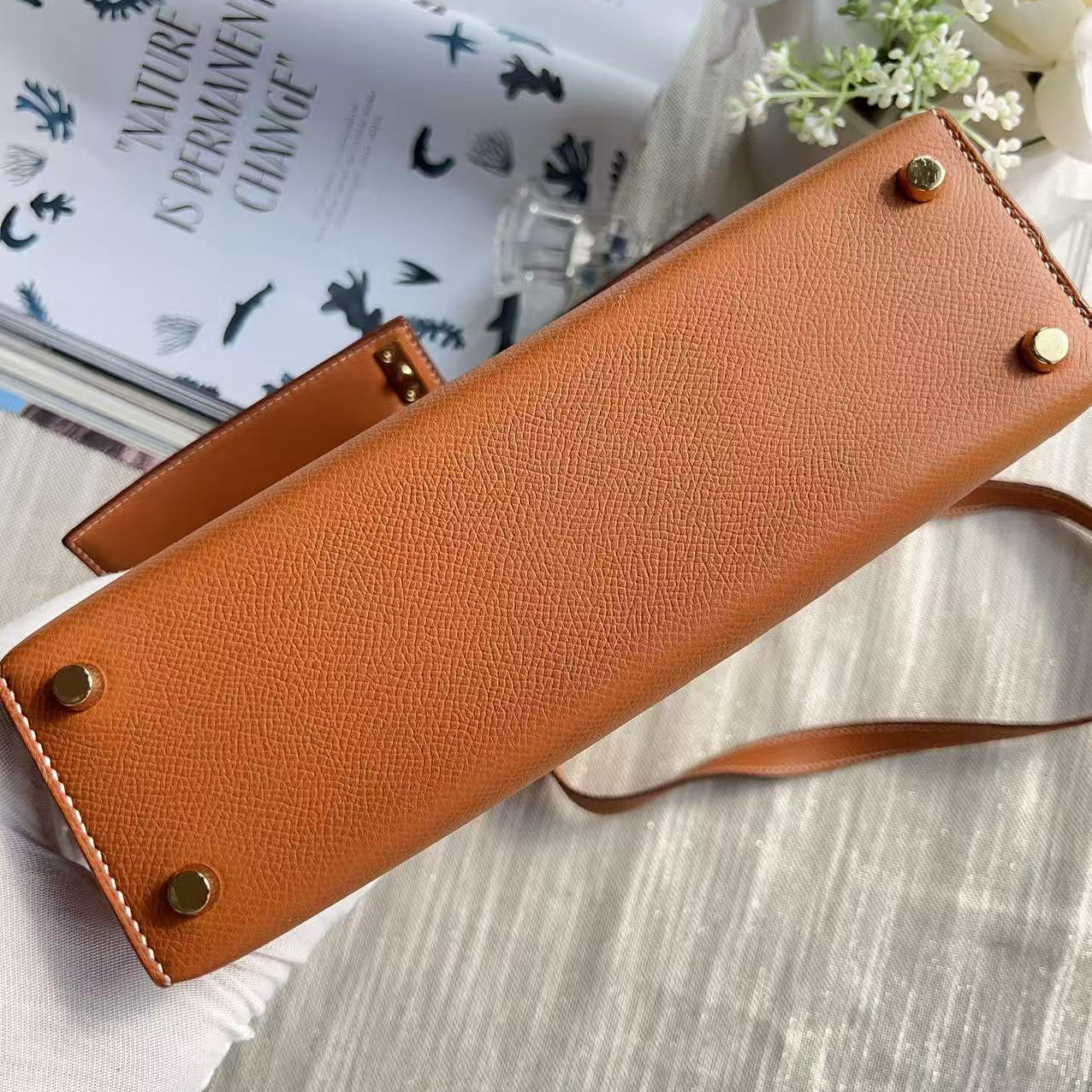 Hermes Verrou leather mini handbag