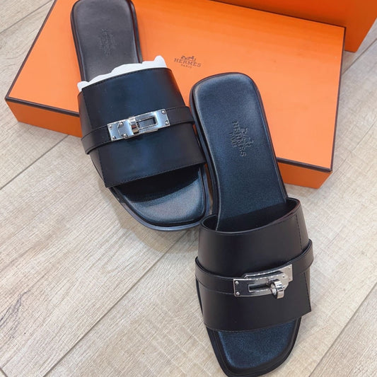 Hermès Candy Sandal Size37 Black