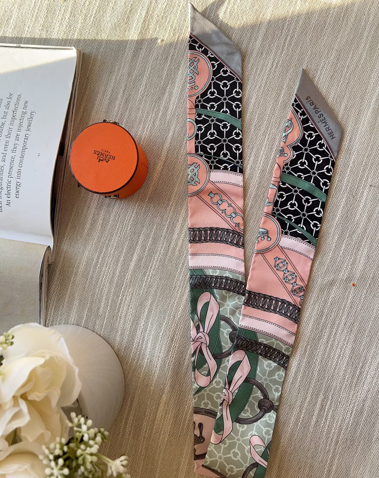 Hermes Grand Apparat Scarf Twilly