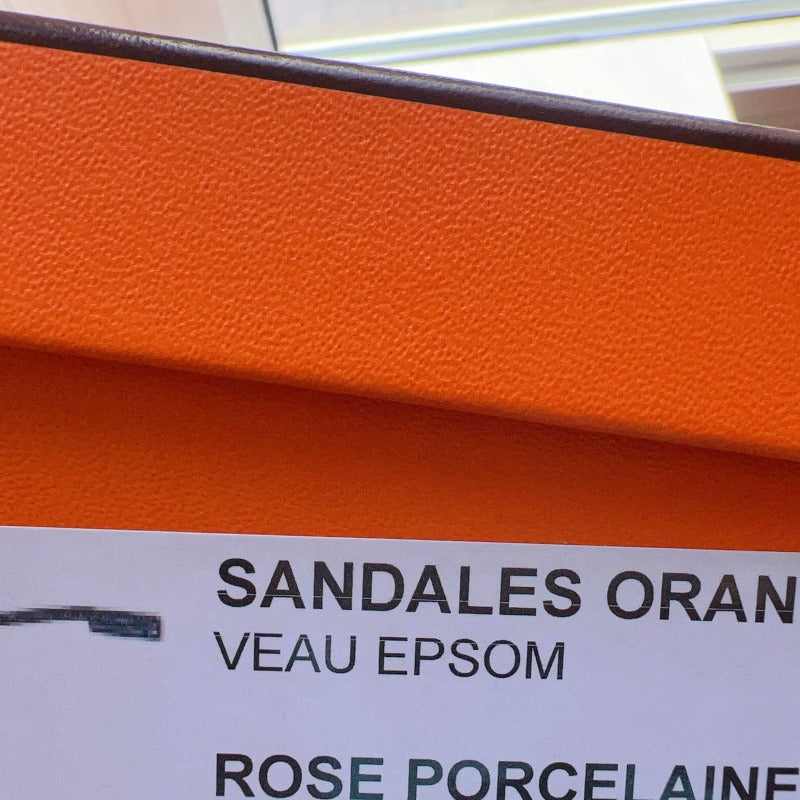 Hermès Sandales Oran Rose Porcelaine Szie36.5