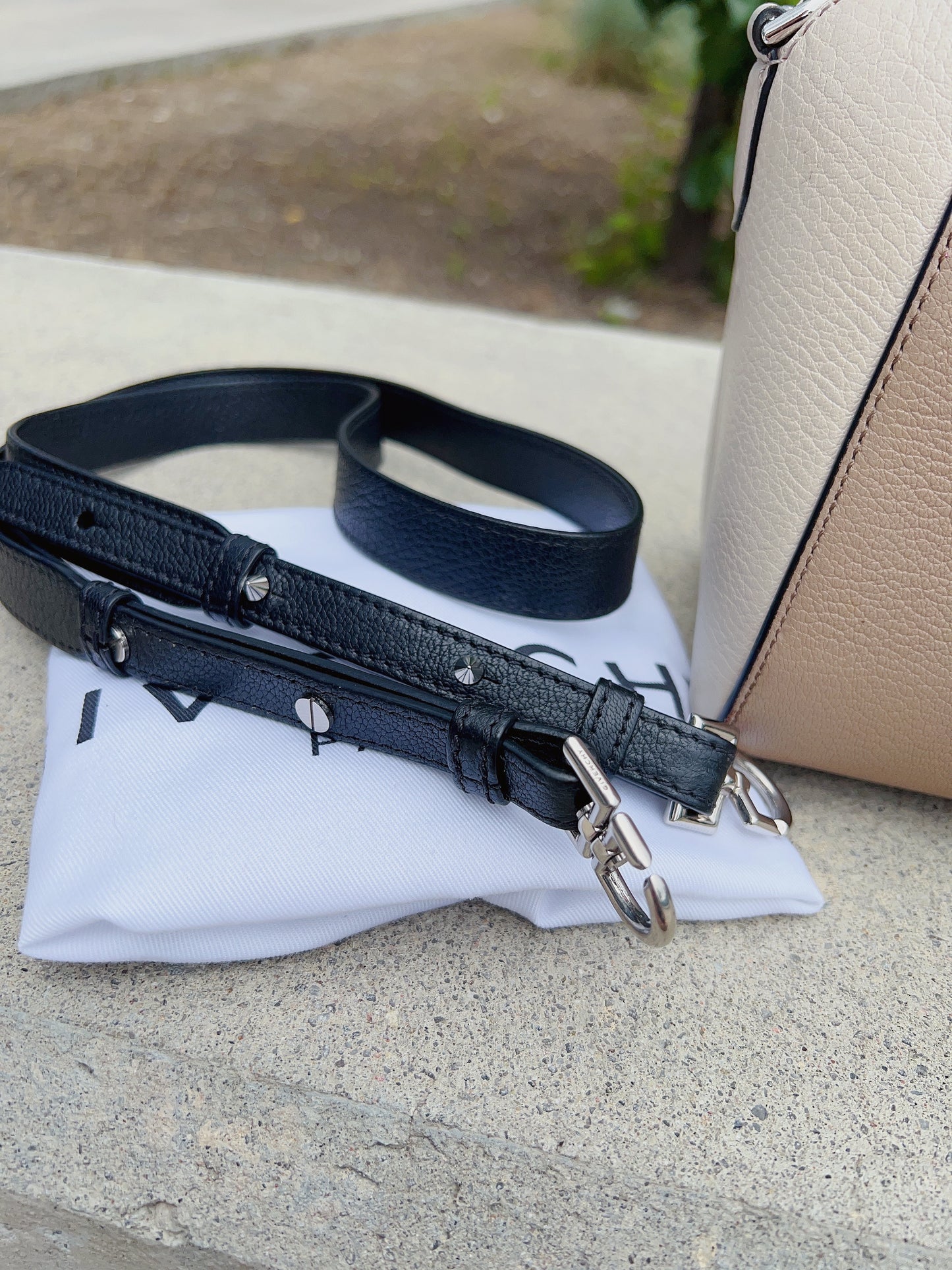 Givenchy Sugar Goatskin Mini Tri-Color Antigona Linen Bag