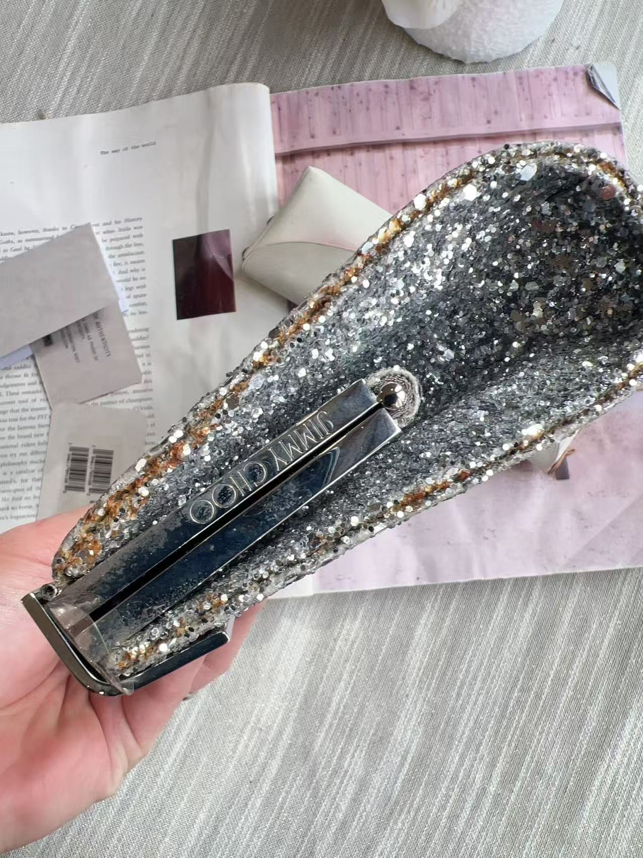 Jimmy Choo Glitter Clutch Bag