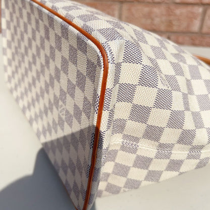 LOUIS VUITTON Damier Azur Saleya White