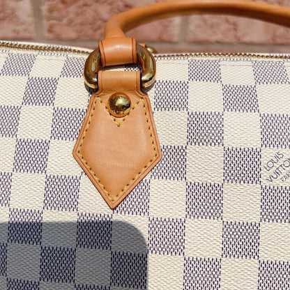 LOUIS VUITTON Damier Azur Saleya White