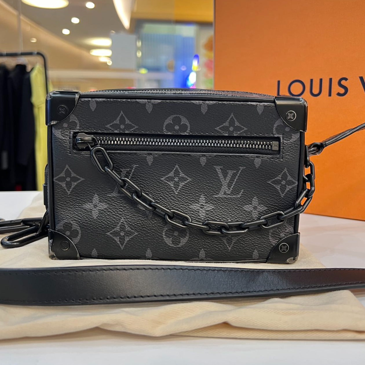 LOUIS VUITTON Monogram Eclipse Mini Soft Trunk