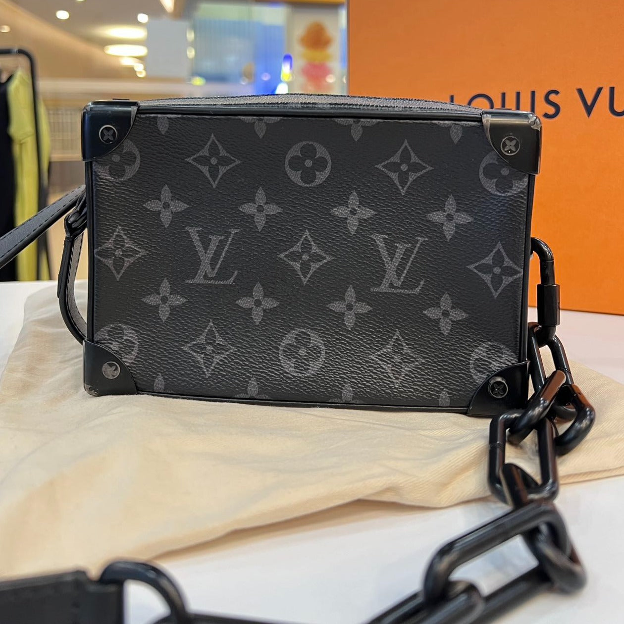 LOUIS VUITTON Monogram Eclipse Mini Soft Trunk