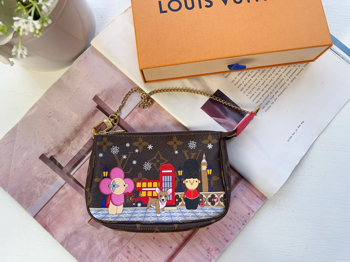 Louis Vuitton Christmas Animation Monogram Mini Pochette