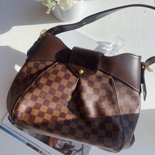 Louis Vuitton Damier Ebene Sistina PM Bag