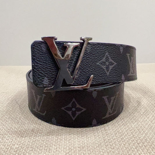 Louis Vuitton Calfskin Monogram Eclipse 40mm LV Initiales Reversible Belt90