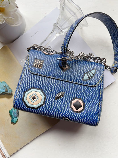 Louis Vuitton Twist Epi World Tour Edition Bag Wallet Chain