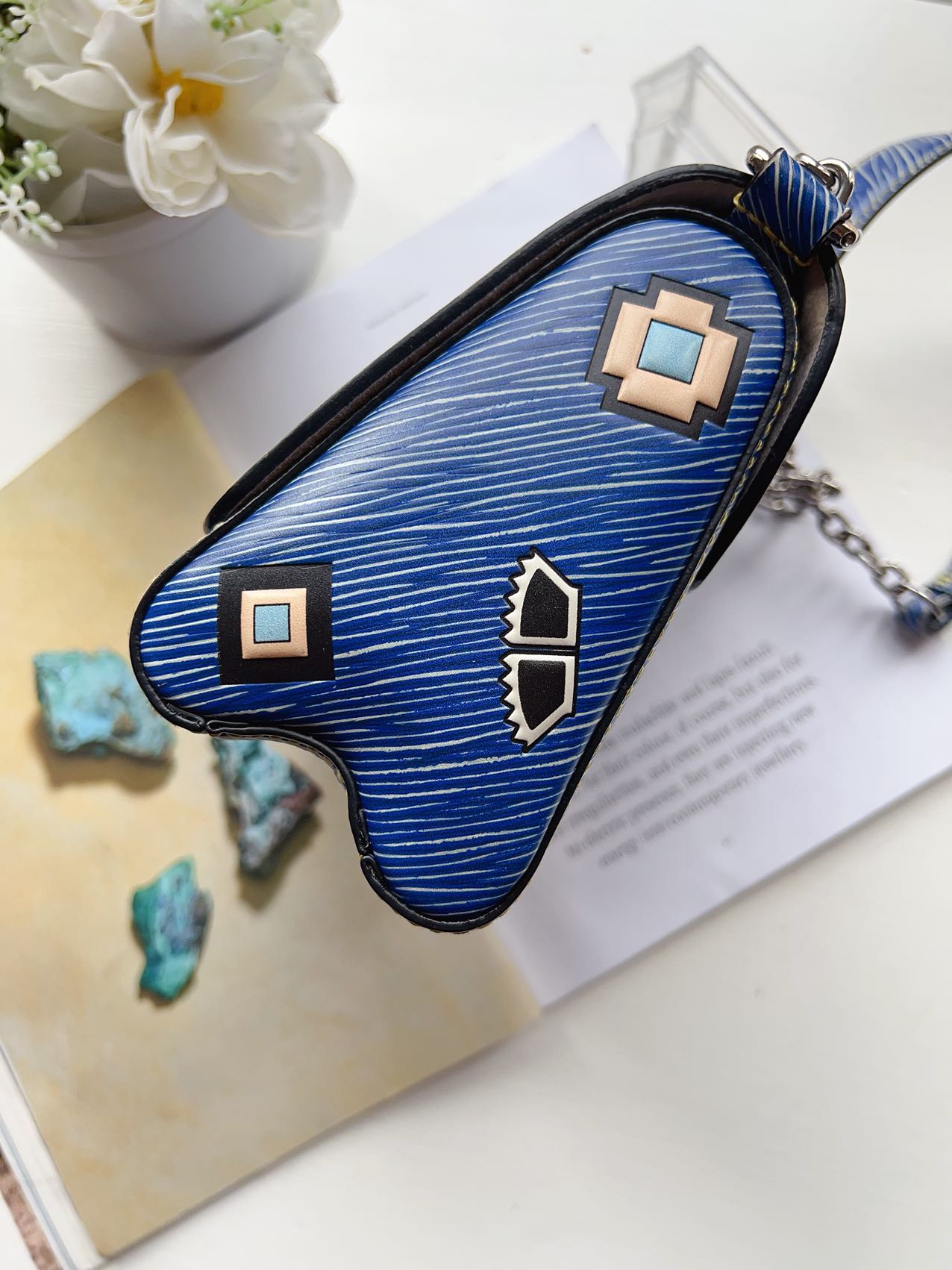 Louis Vuitton Twist Epi World Tour Edition Bag Wallet Chain